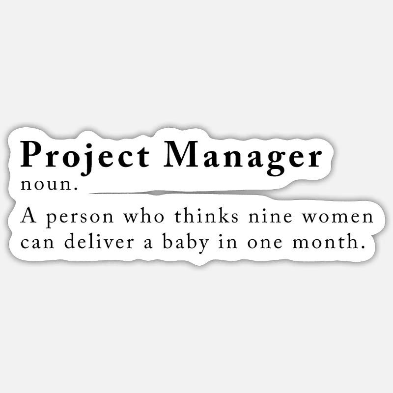 Projektleiter Software Entwicklung Programmierer Sticker Größe S (10 x 10 cm)