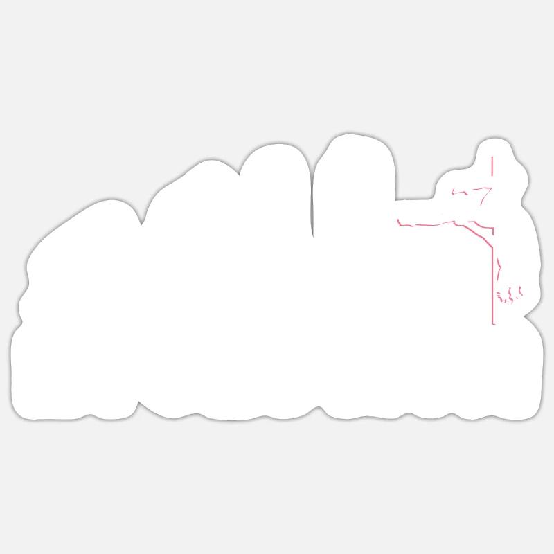 Evolution de la pole dance Sticker taille S (10 x 10 cm)