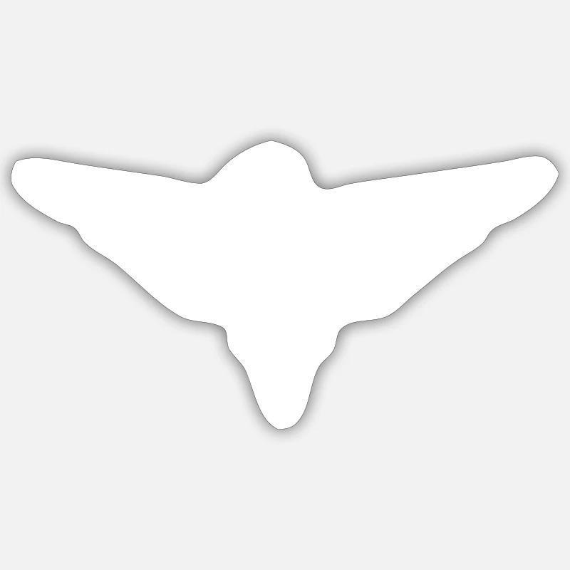 flying eagle - Sticker size S (10 x 10 cm) - white matte