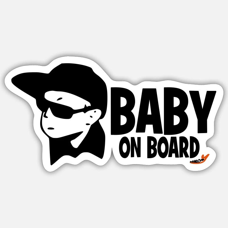 Bébé à bord Sticker taille S (10 x 10 cm)