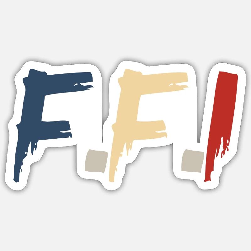 Ffi - Sticker size S (10 x 10 cm) - white matte