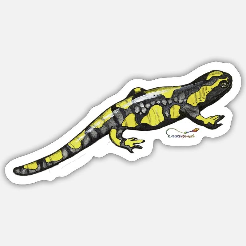 Salamandre de feu Sticker taille S (10 x 10 cm)