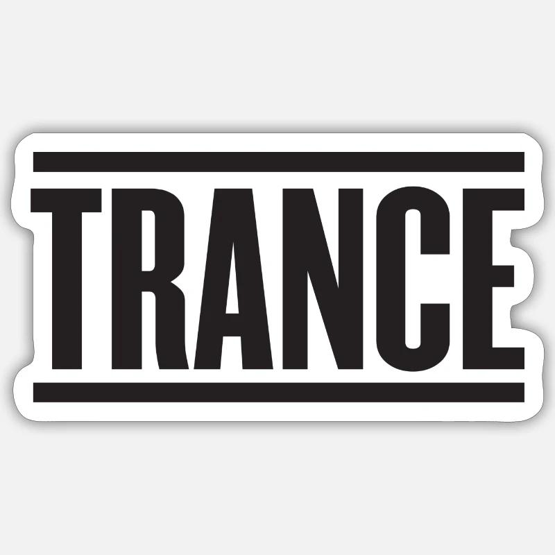 Transe - Sticker taille S (10 x 10 cm) - blanc mat