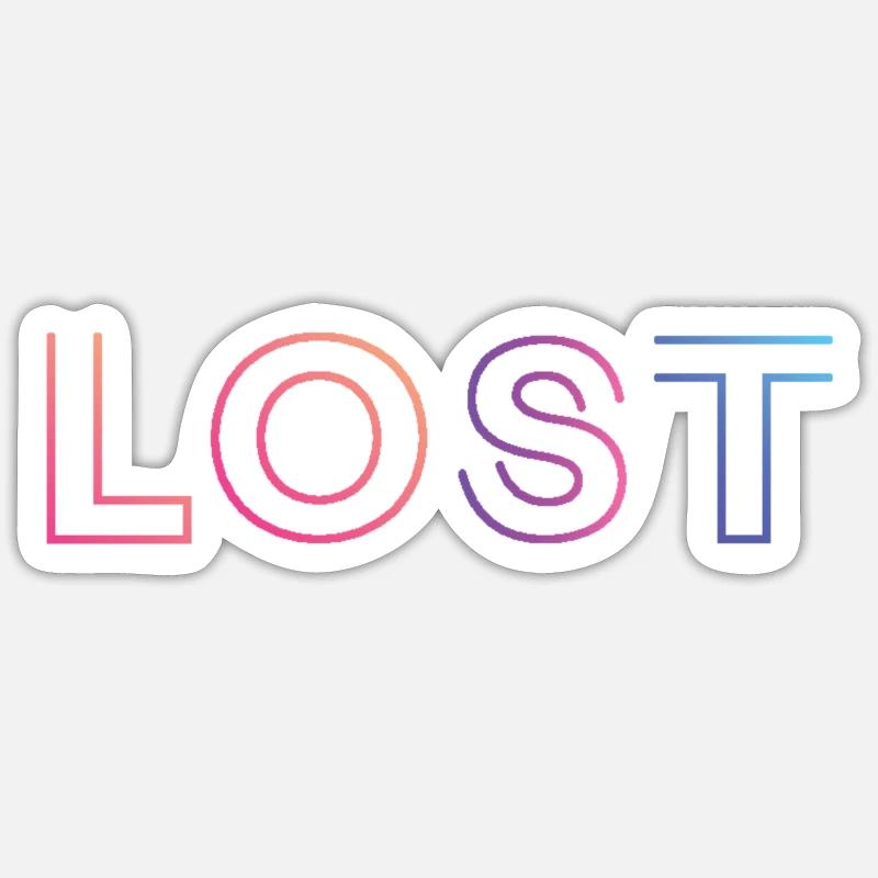 Lost Sticker size S (10 x 10 cm)