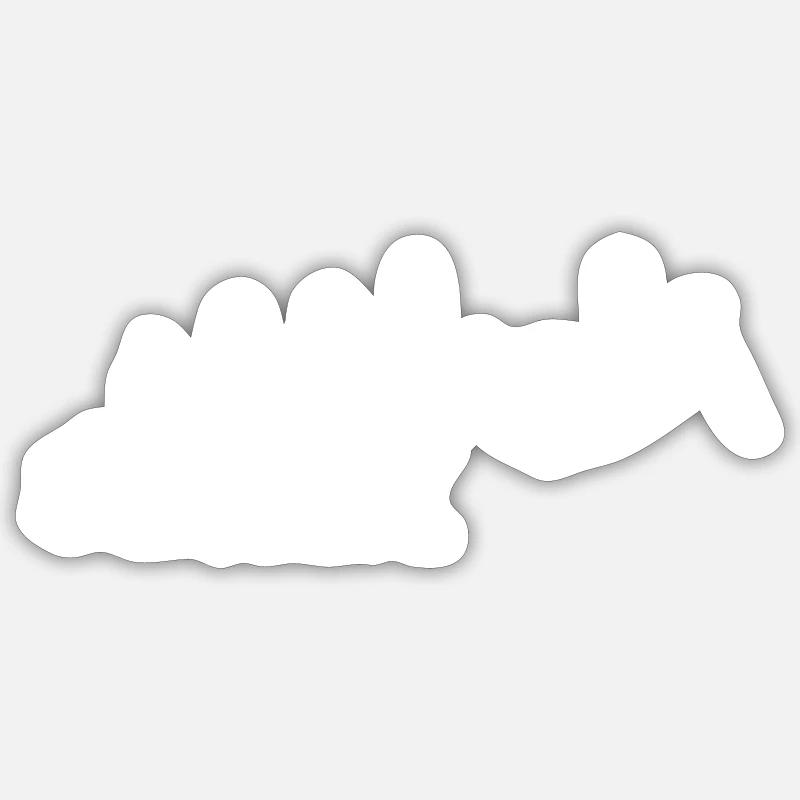 Handball Evolution - Sticker Größe S (10 x 10 cm) - Mattweiß