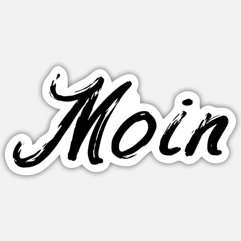Hello - Sticker size S (10 x 10 cm) - white matte