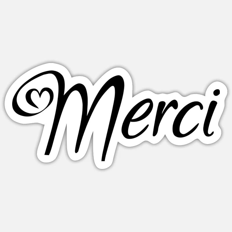 miséricorde - Sticker taille S (10 x 10 cm) - blanc mat