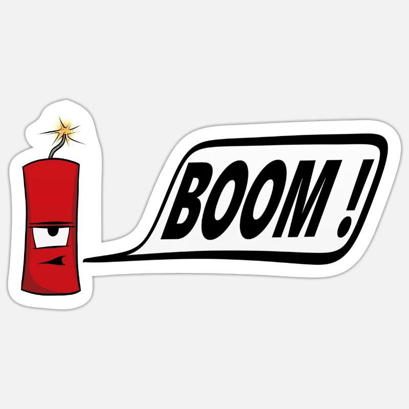 firecracker - Sticker size S (10 x 10 cm) - white matte