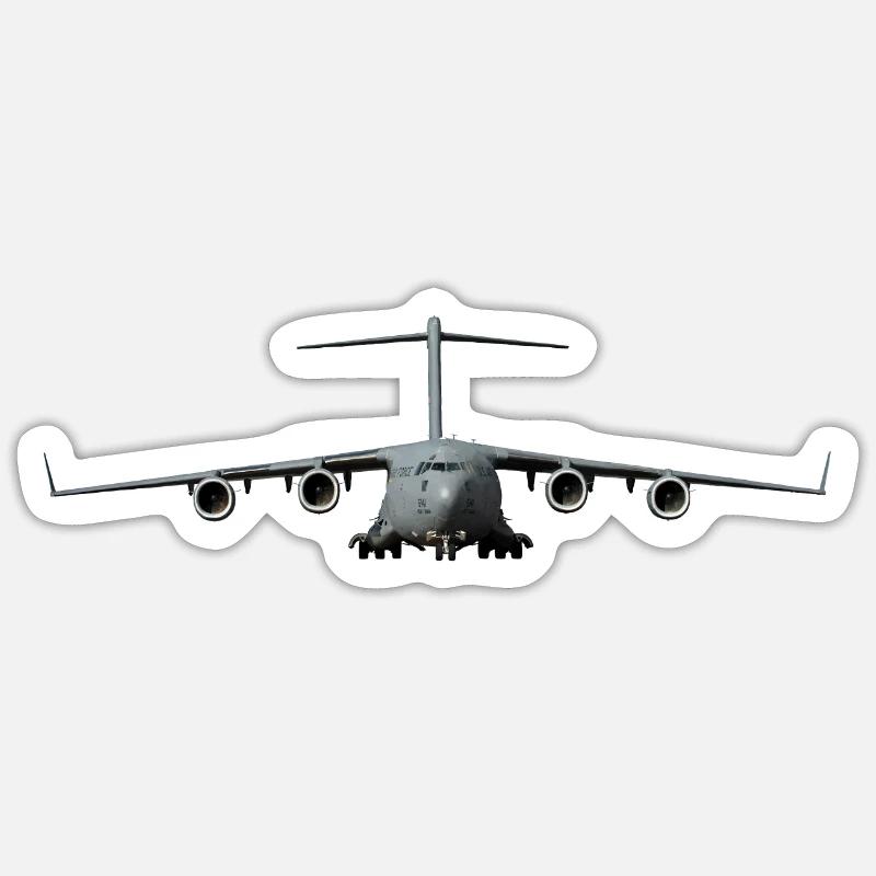 C-17 - Sticker Größe S (10 x 10 cm) - Mattweiß