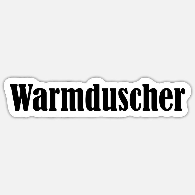 Warmduscher Sticker size S (10 x 10 cm)