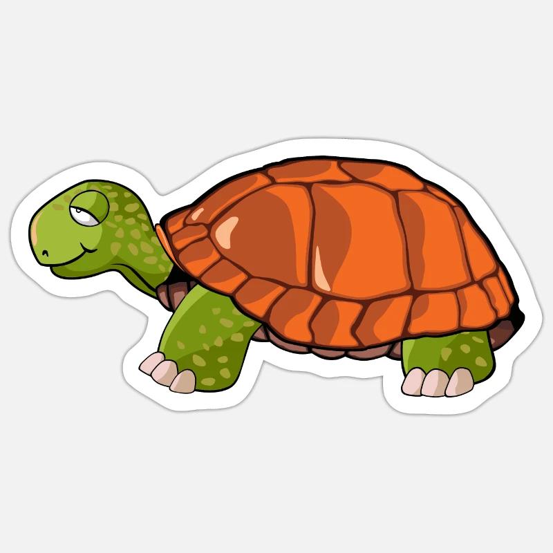 turtle drawing Sticker size S (10 x 10 cm)