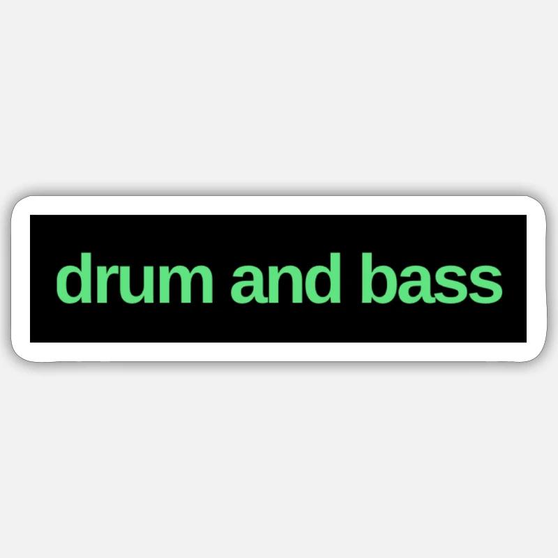 Dnb vert Sticker taille S (10 x 10 cm)