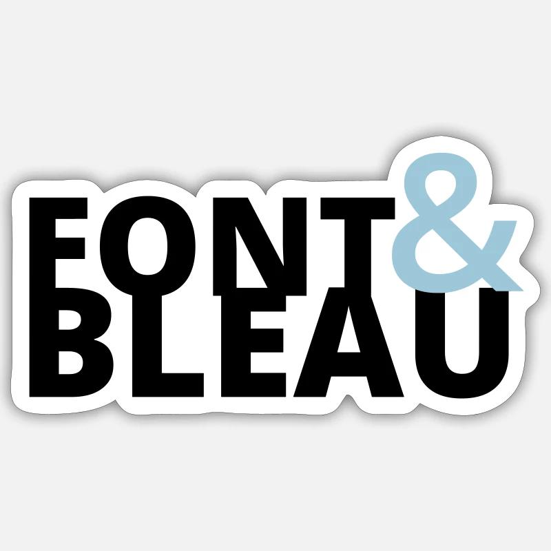 Font & Bleau Sticker size S (10 x 10 cm)