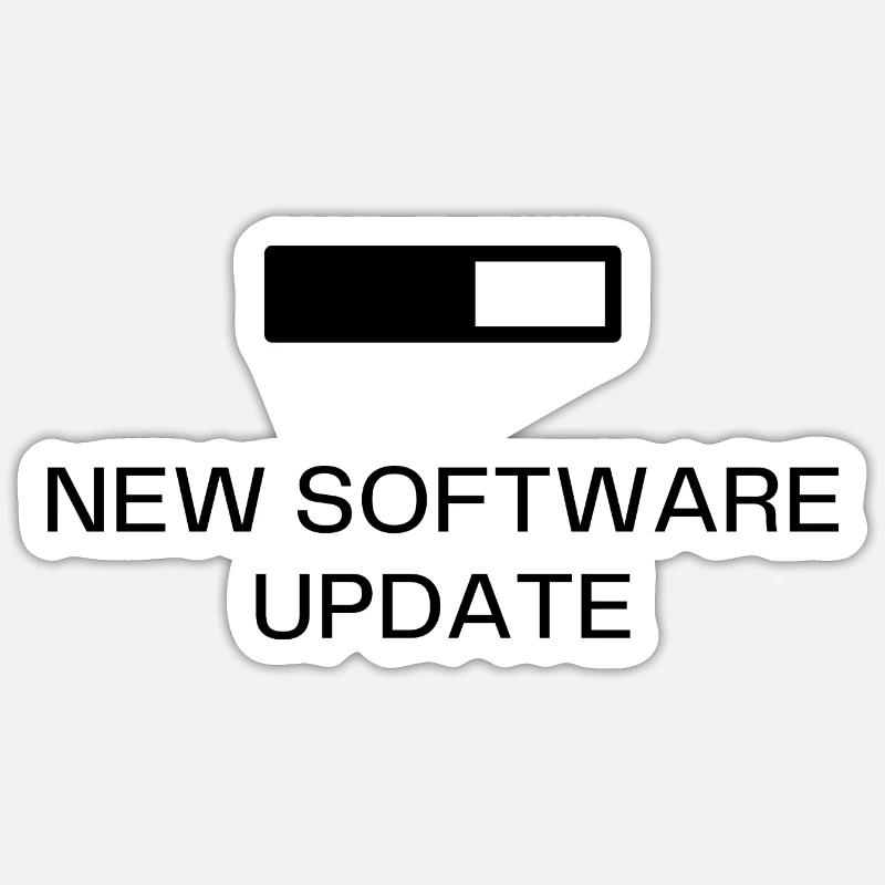 NEW SOFTWARE UPDATE Sticker size S (10 x 10 cm)