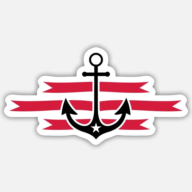 Anchor Symbol - Sticker size S (10 x 10 cm) - white matte