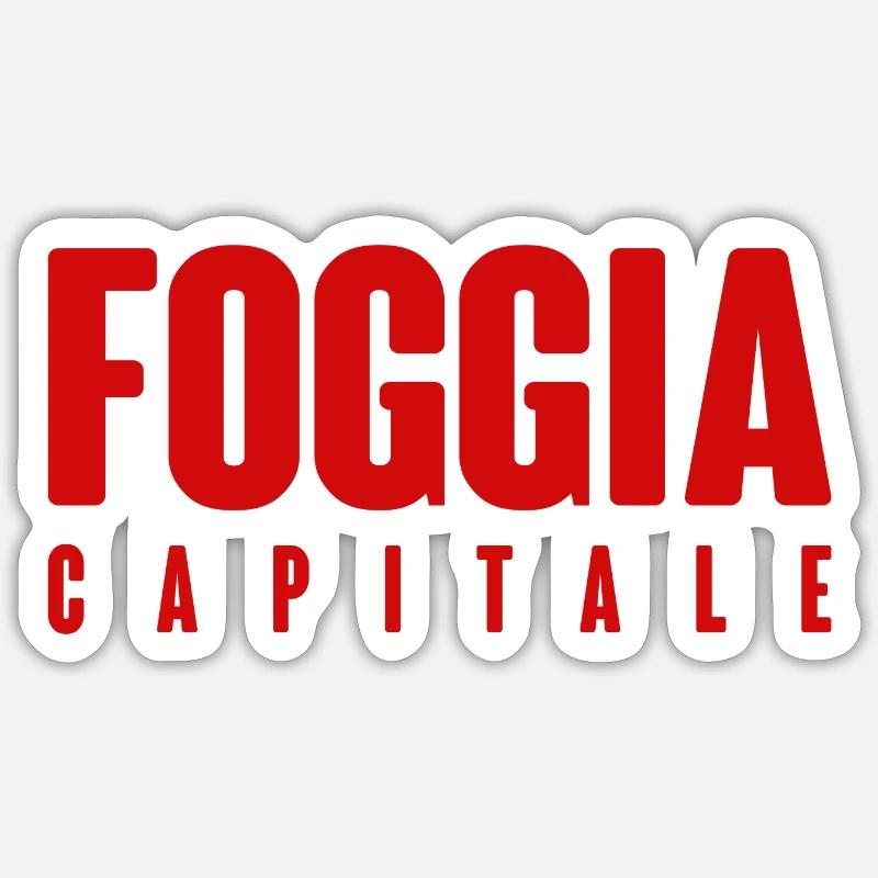 foggia - Sticker taille S (10 x 10 cm) - blanc mat