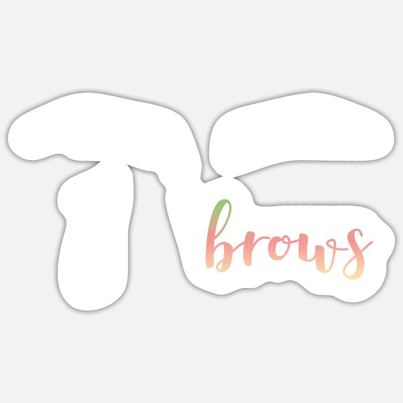 Microblading Artist I Eyebrows Makeup Cosmetics Sticker size S (10 x 10 cm)