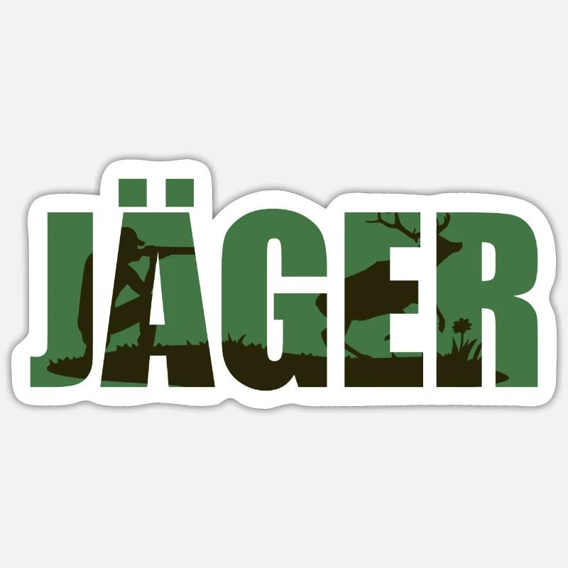 hunter Sticker size S (10 x 10 cm)