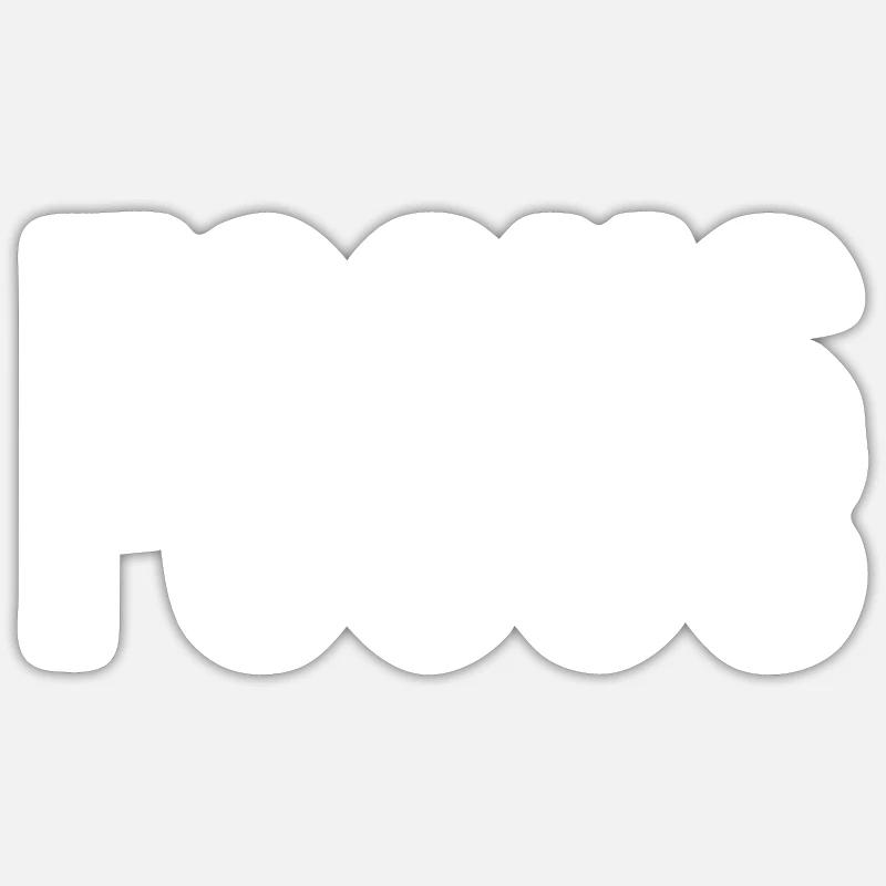 Focus - focus - Sticker size S (10 x 10 cm) - white matte