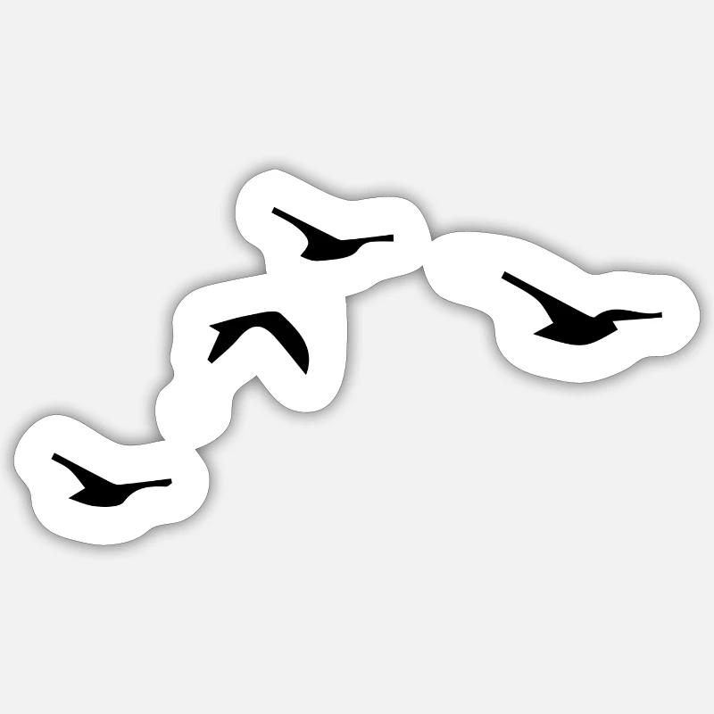 Oiseaux Sticker taille S (10 x 10 cm)