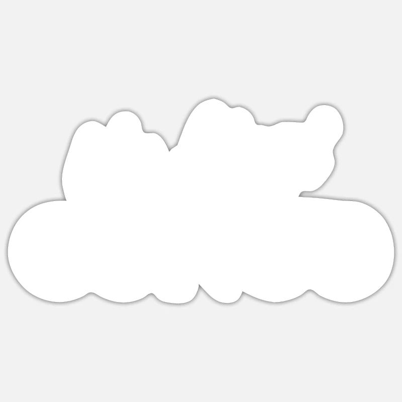NA LINGI CONGO - Sticker taille S (10 x 10 cm) - blanc mat
