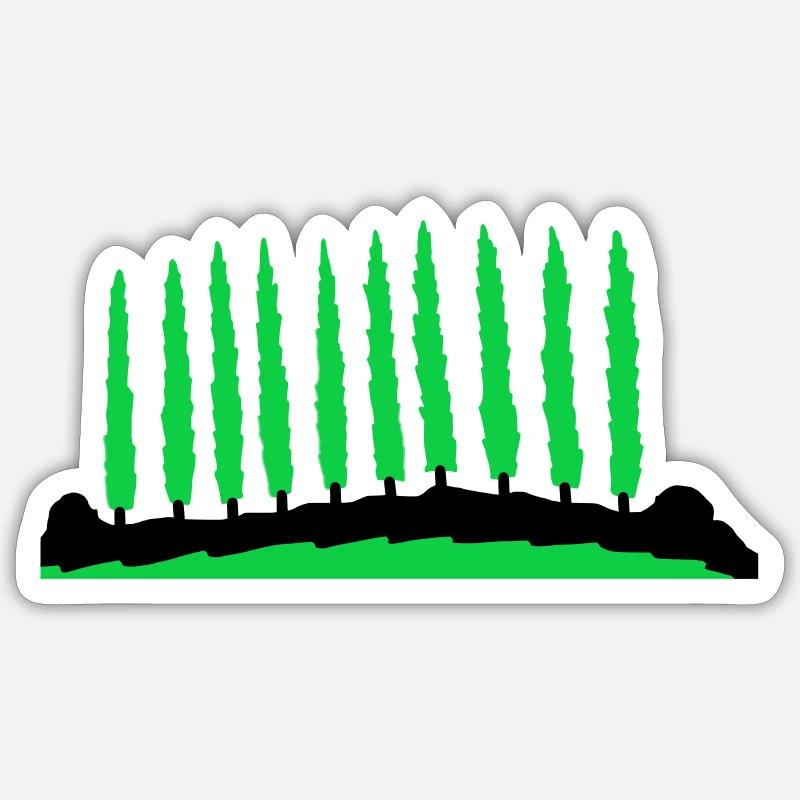 Landscape Tree Alley Tree Sticker size S (10 x 10 cm)