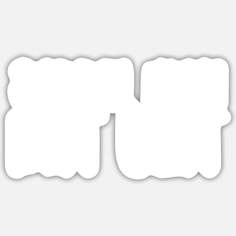 Sabbel nich dat geit Plattdeutsch Dialekt - Sticker Größe S (10 x 10 cm) - Mattweiß