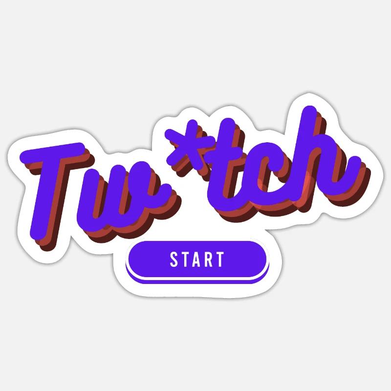 Twi-tch Sticker taille S (10 x 10 cm)