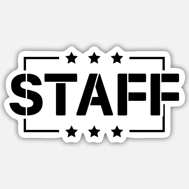 Staff Sticker size S (10 x 10 cm)