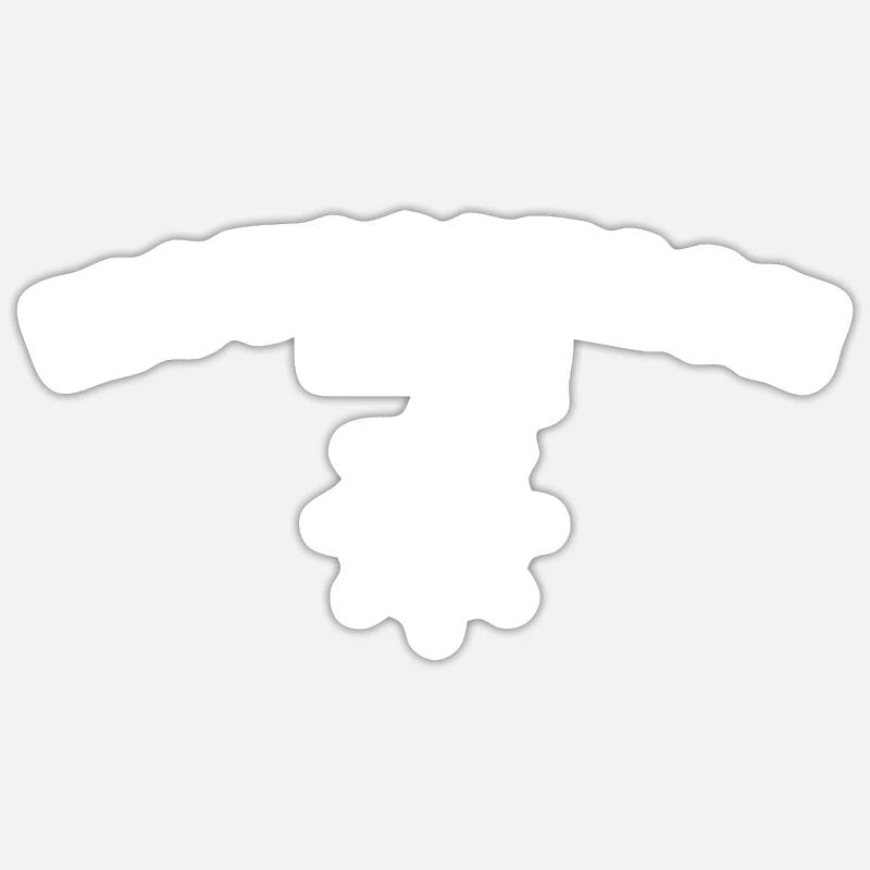 Moussaillon - Sticker taille S (10 x 10 cm) - blanc mat