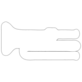 Jazz - Sticker size S (10 x 10 cm) - white matte - Front
