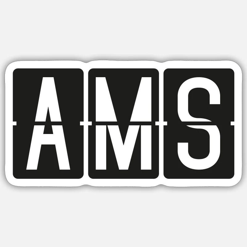 Amsterdam Sticker taille S (10 x 10 cm)