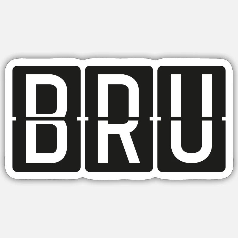 Brussels Sticker size S (10 x 10 cm)