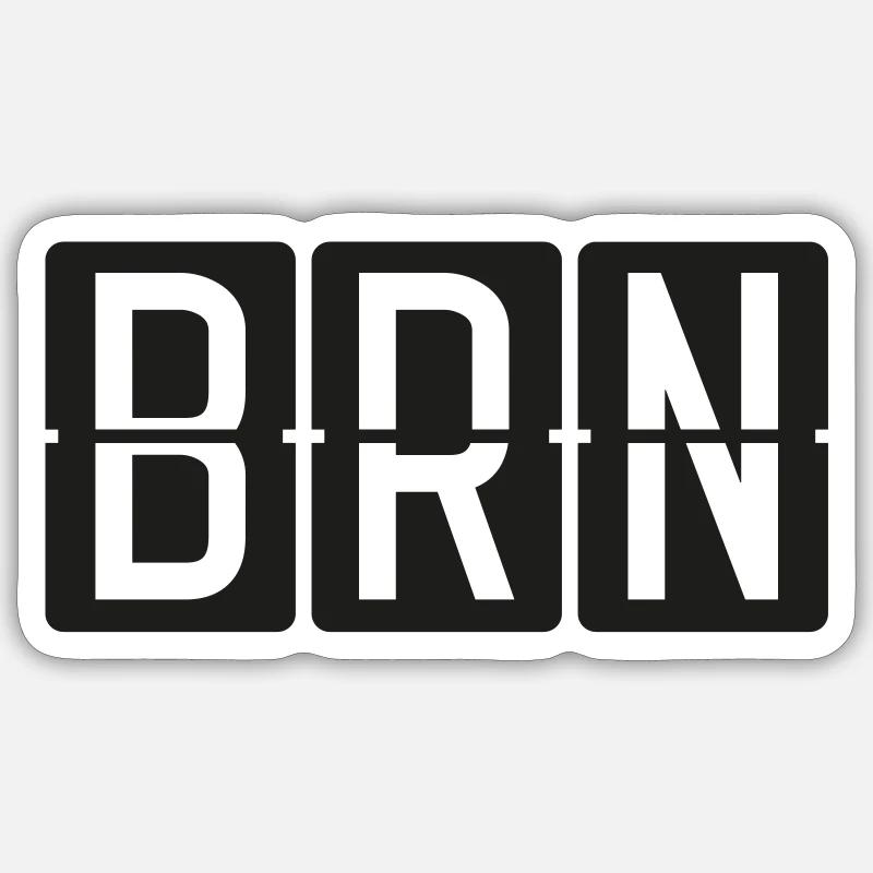 Bern - Sticker size S (10 x 10 cm) - white matte