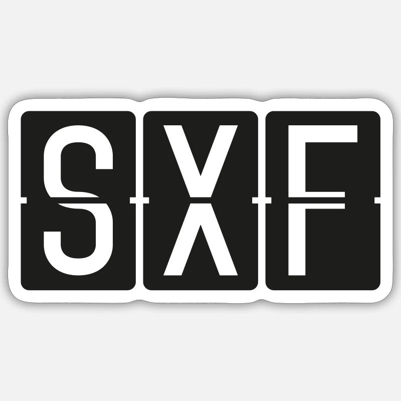 Berlin Schönefeld - Sticker size S (10 x 10 cm) - white matte