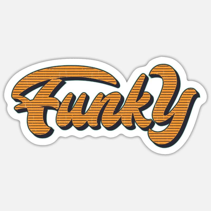 Funky Sticker size S (10 x 10 cm)