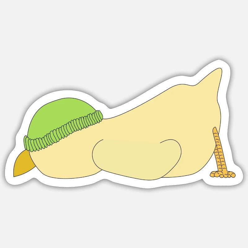 Chick - Sticker size S (10 x 10 cm) - white matte