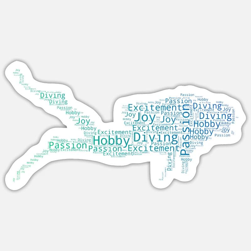 Scuba Divers Scuba Diving Diving - Sticker size S (10 x 10 cm) - white matte
