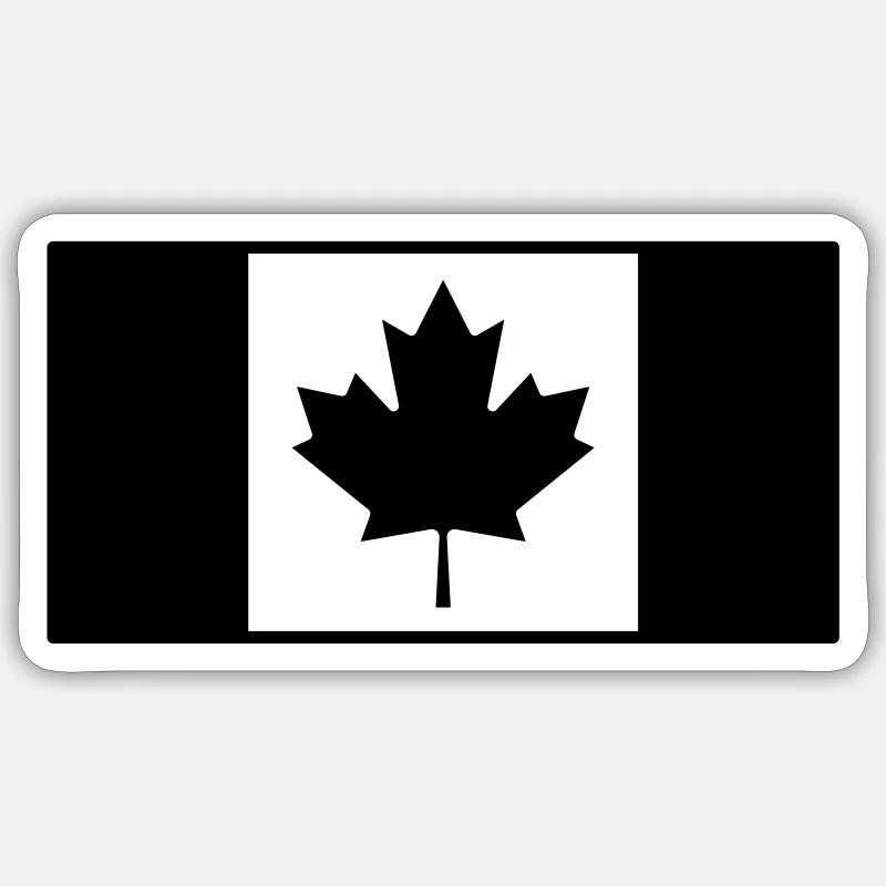 Drapeau tactique canadien Sticker taille S (10 x 10 cm)