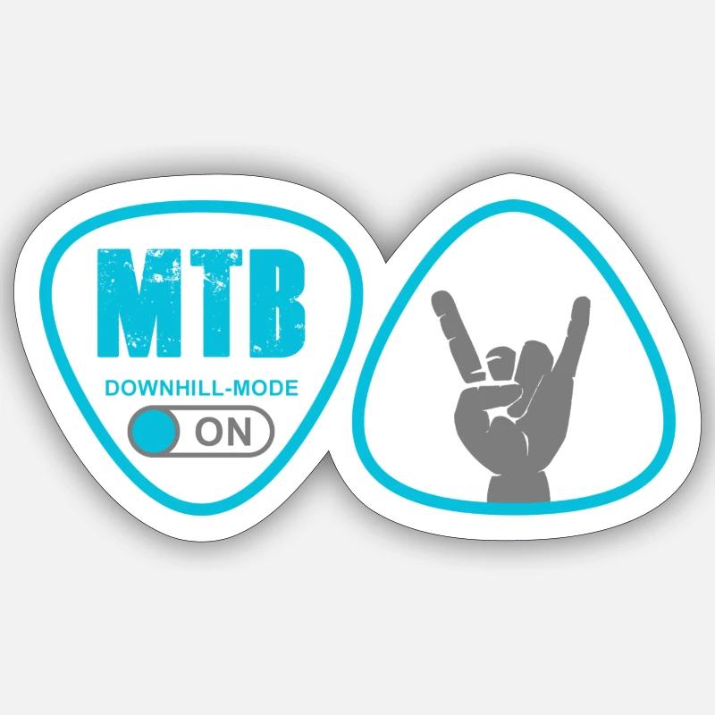 MTB - Sticker Größe S (10 x 10 cm) - Mattweiß