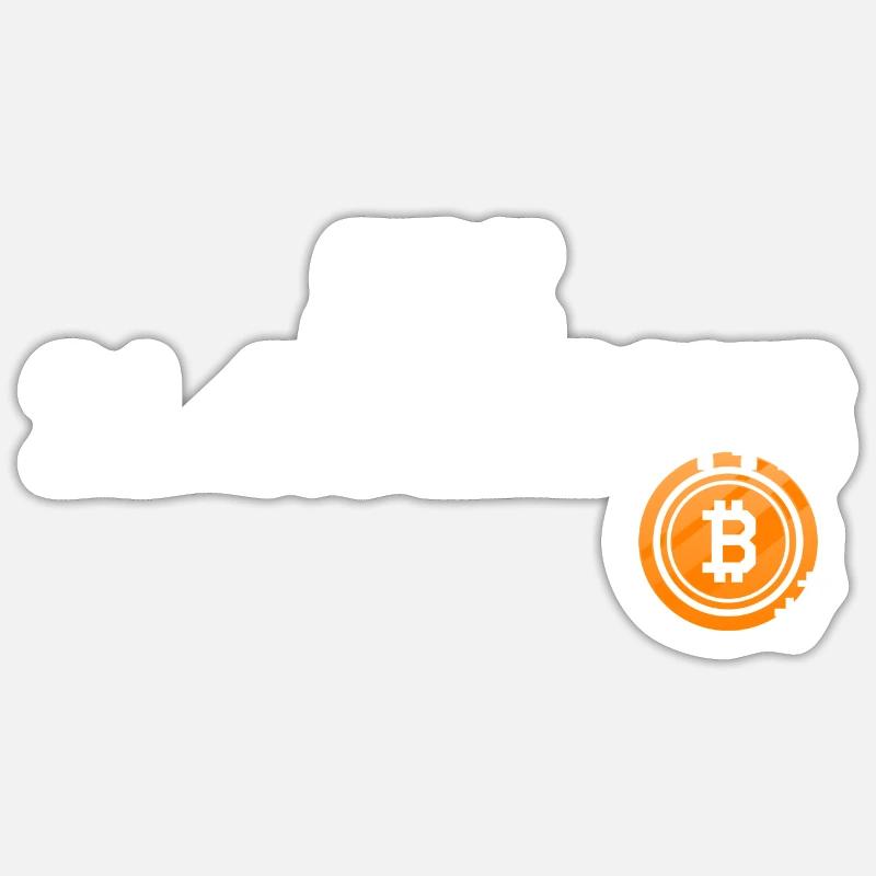 Bitcoin Sticker Größe S (10 x 10 cm)