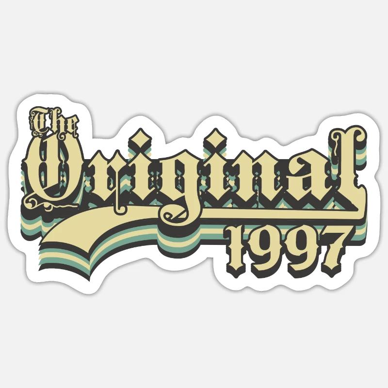 Né en 1997 l’original - Sticker taille S (10 x 10 cm) - blanc mat