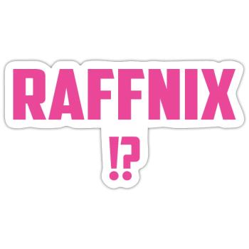 Raffnix - Sticker size S (10 x 10 cm) - white matte - Front