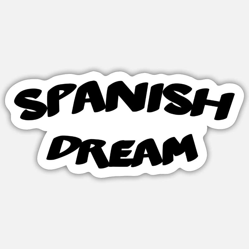 Spanish dream - Sticker size S (10 x 10 cm) - white matte