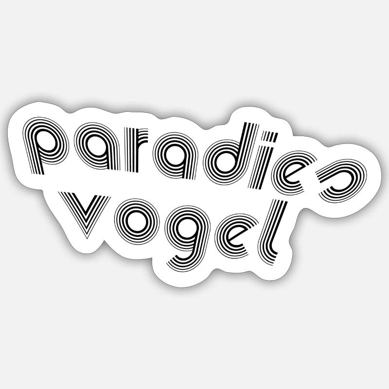 Oiseau de paradis Sticker taille S (10 x 10 cm)