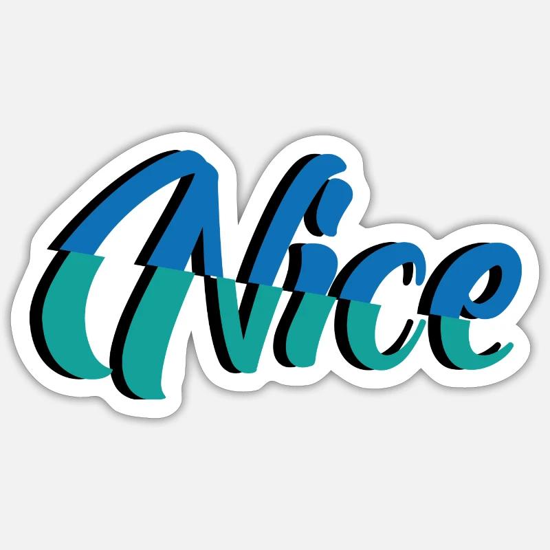 Nice Sticker Größe S (10 x 10 cm)