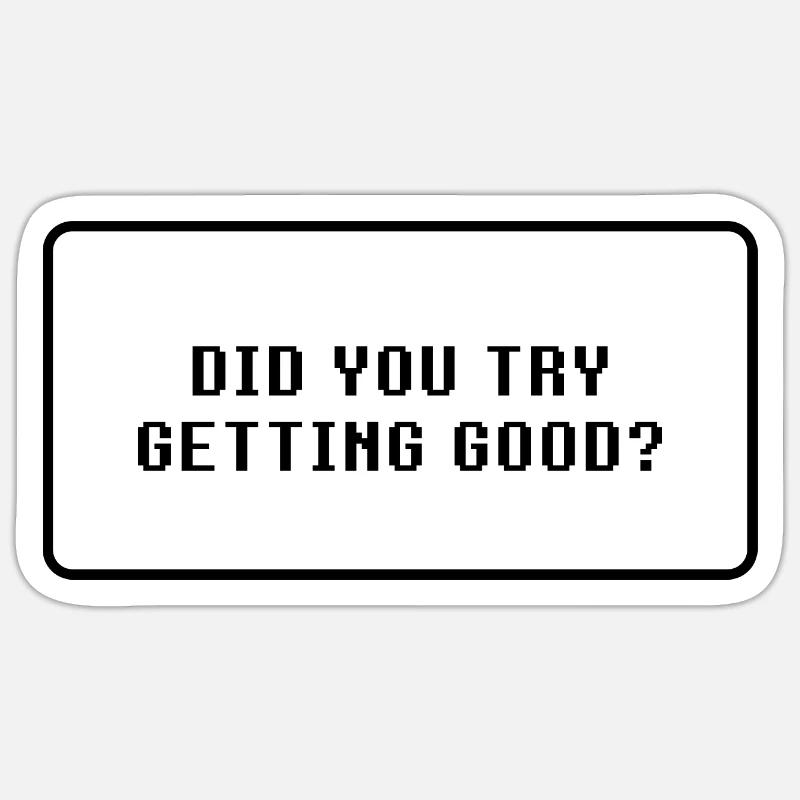 Technoblade Quote - Sticker size S (10 x 10 cm) - white matte
