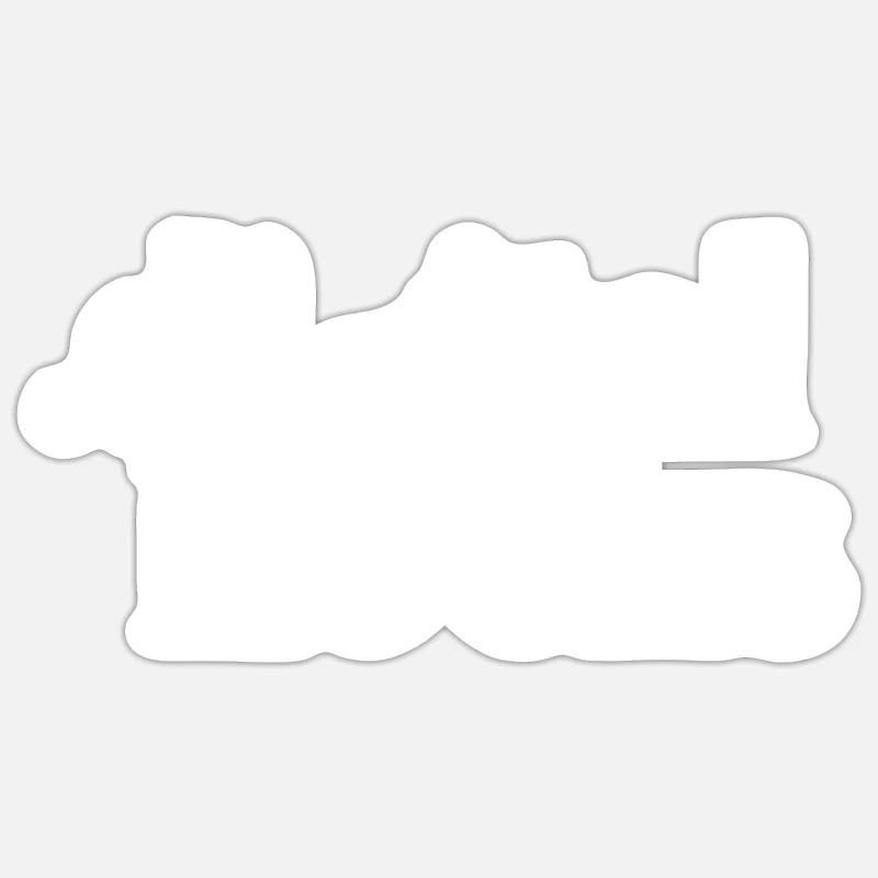 Digital Rocks Blanc - Sticker taille S (10 x 10 cm) - blanc mat