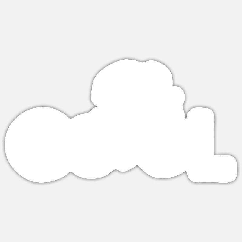 Cool - Sticker taille S (10 x 10 cm) - blanc mat
