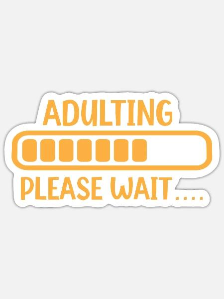 18. Geburtstag Erwachsen Achtzehn - Sticker Größe S (10 x 10 cm) - Mattweiß